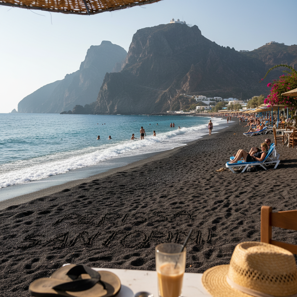 Perissa Santorini Is the Beach You Want